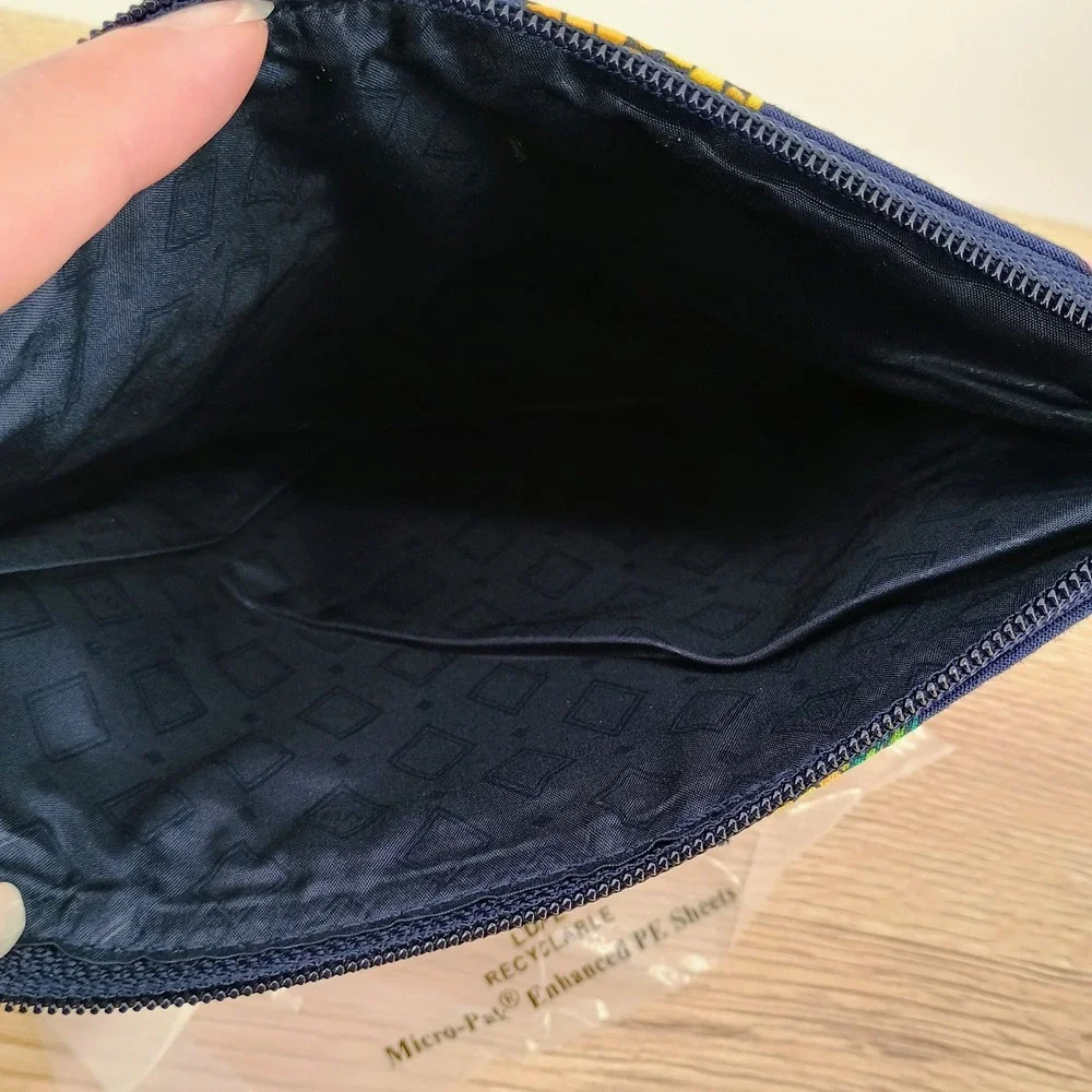 Vera Bradley Wristlet Pouch Beach Toucan Party Crab Pineapple Woven Tan Blue NEW